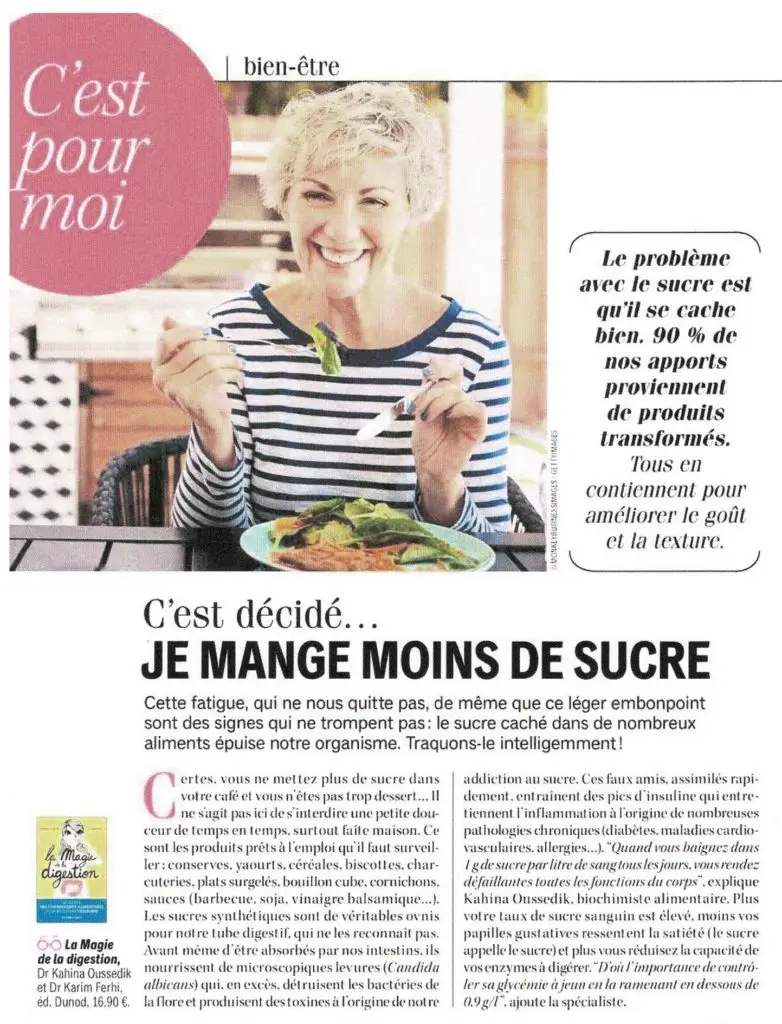 Magazine pleine vie sucre addiction dr lallement michel cesam